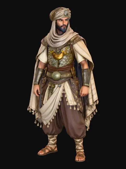 3D model for Desert Warrior