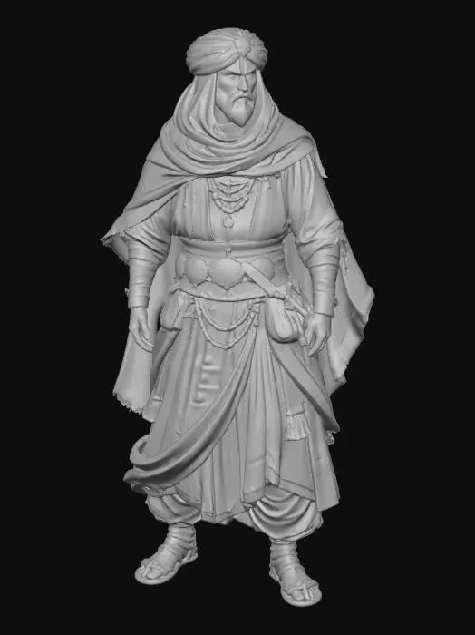 3D model for Desert Warrior