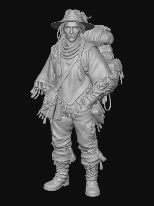 3D model for Traveler in Earthy Tones