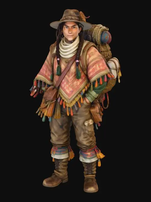 3D model for Traveler in Earthy Tones