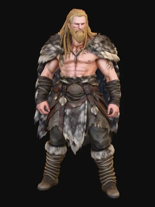 3D model for Viking Warrior
