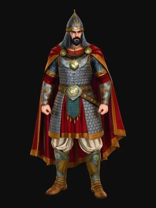 3D model for Warrior in Regal Armor