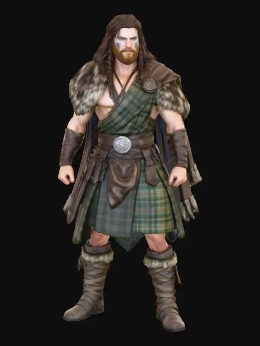 3D model for Highland Warrior