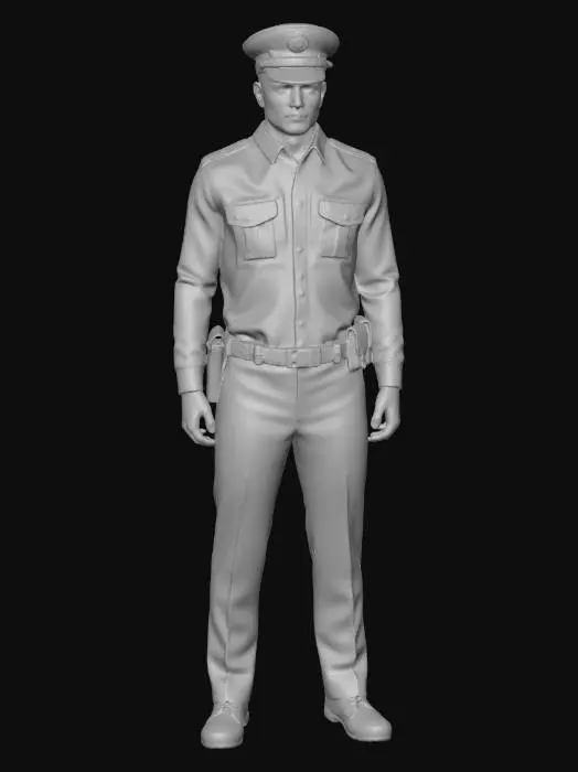 3D model for Officer in Uniform
