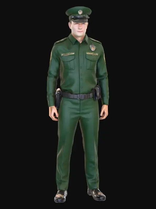 3D model for Officer in Uniform