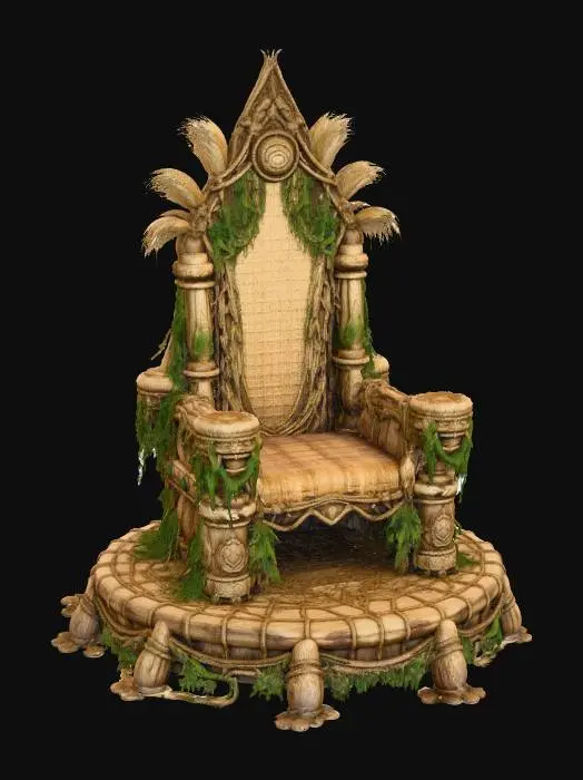 3D model for Rattan Throne