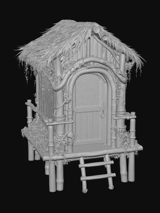 3D model for Rustic Retreat