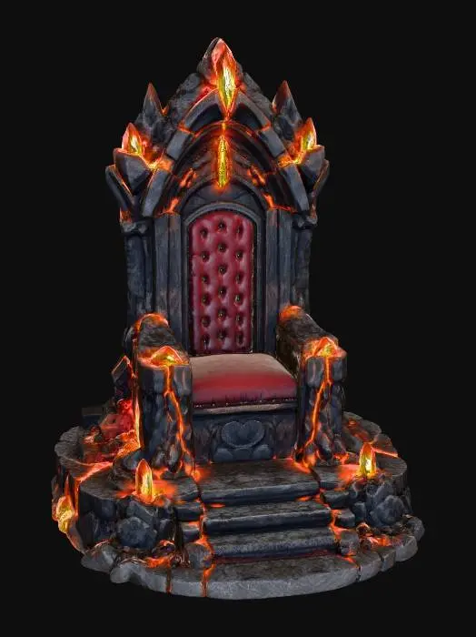 3D model for Throne of Lava