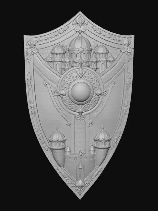 3D model for Crimson Citadel Shield