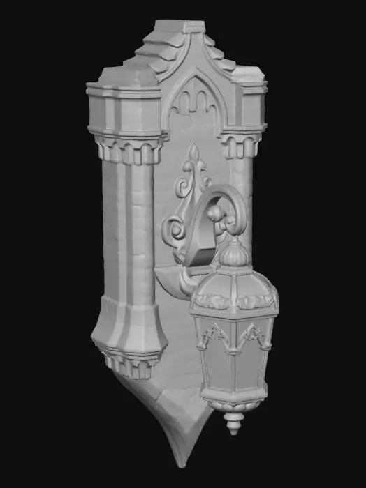 3D model for Gothic Stone Lantern