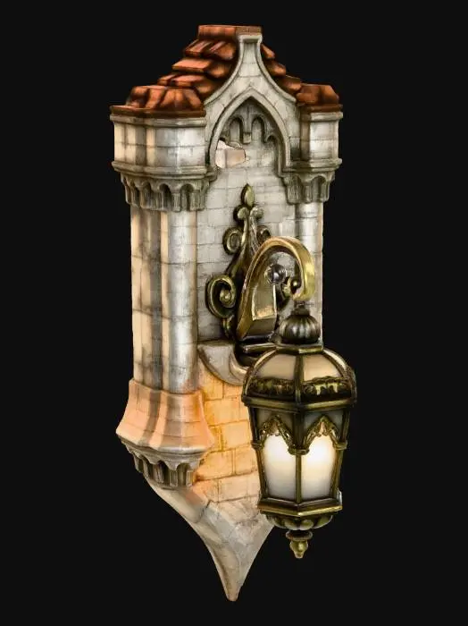 3D model for Gothic Stone Lantern