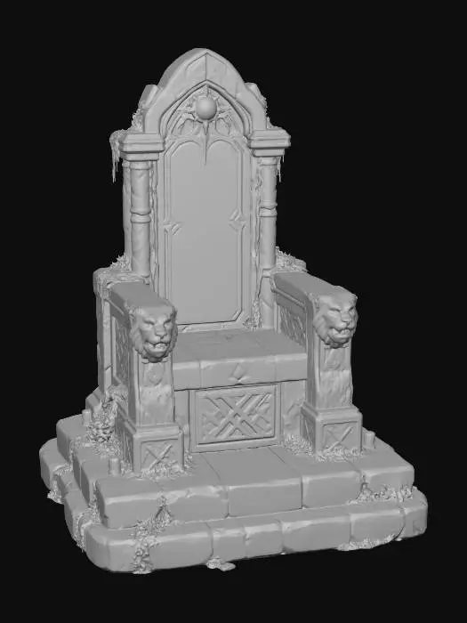 3D model for Emerald Throne of Moss and Stone