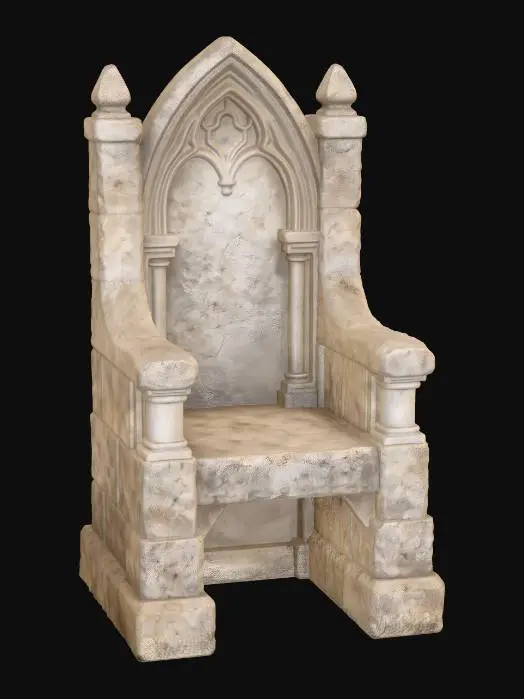 3D model for Gothic Stone Throne