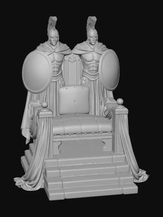 3D model for Throne of the Twin Gladiators