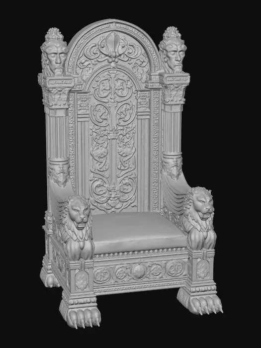 3D model for The Ornate Lion Throne