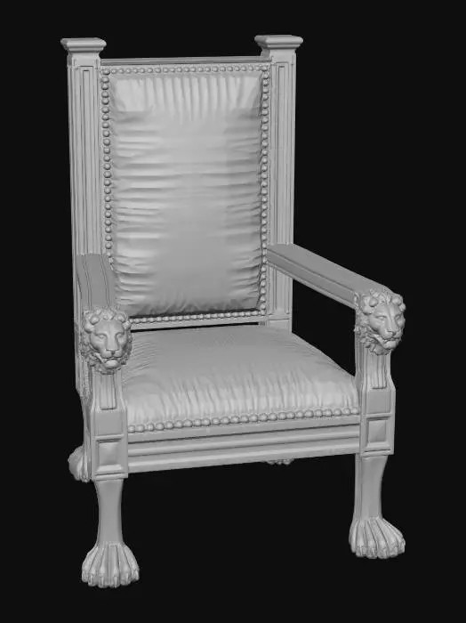 3D model for Regal Lion Throne