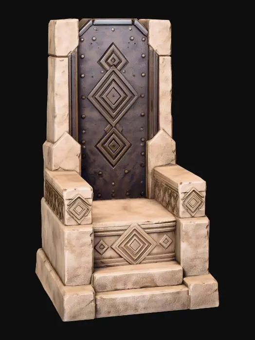 3D model for Diamond-Patterned Stone Throne
