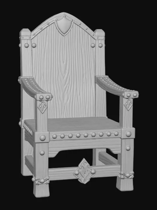 3D model for Riveted Oak Throne