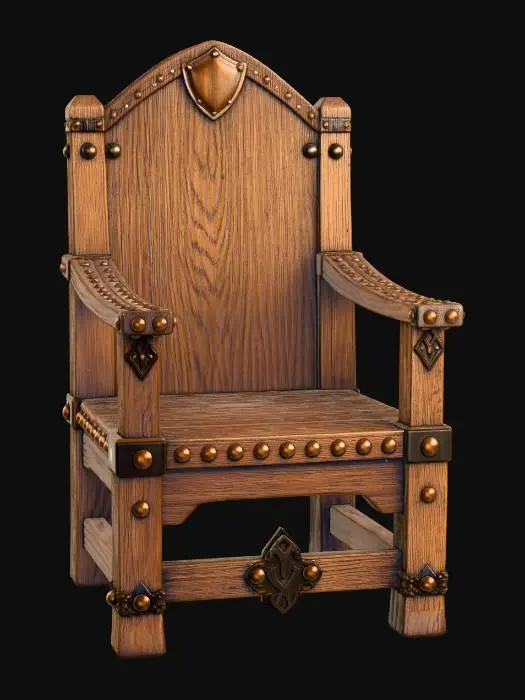 3D model for Riveted Oak Throne