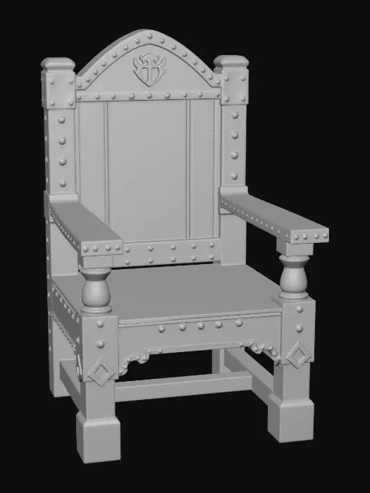 3D model for The Studded Oak Throne