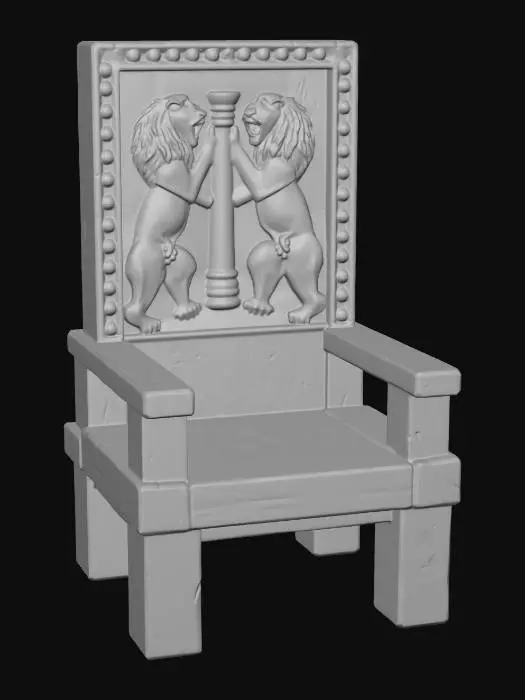 3D model for Throne of Lions