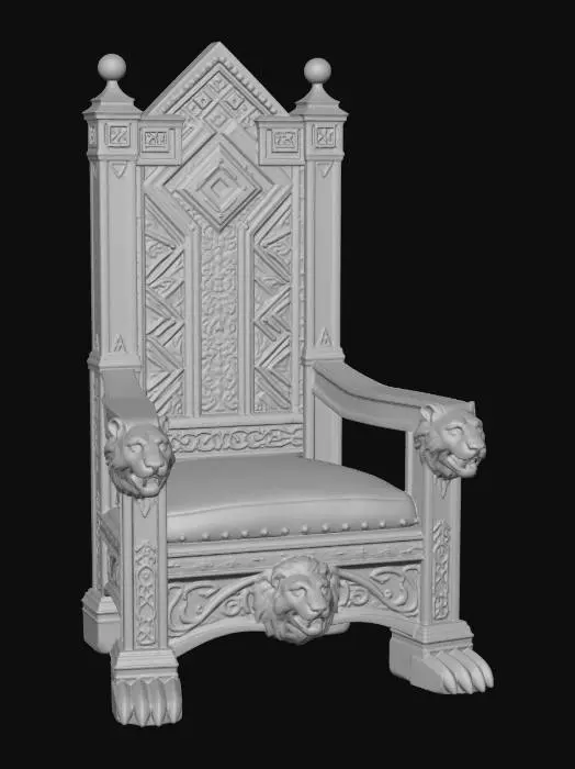 3D model for Throne of the Lions