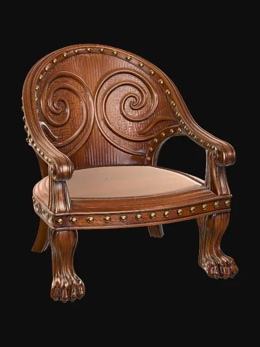 3D model for Lion's Paw Armchair
