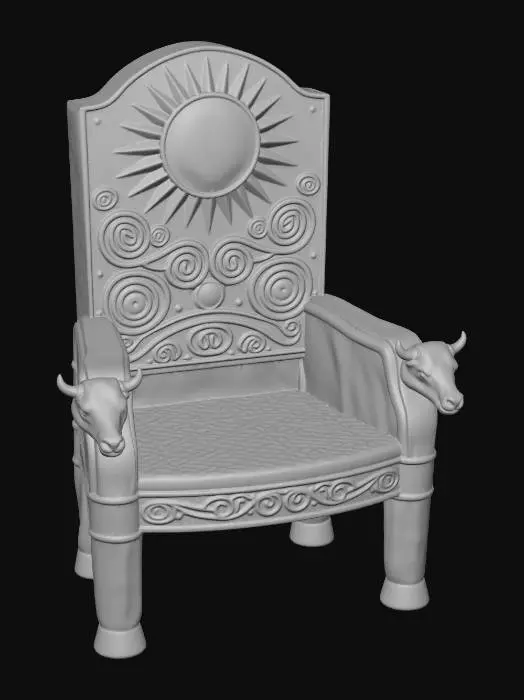 3D model for Golden Sunburst Throne