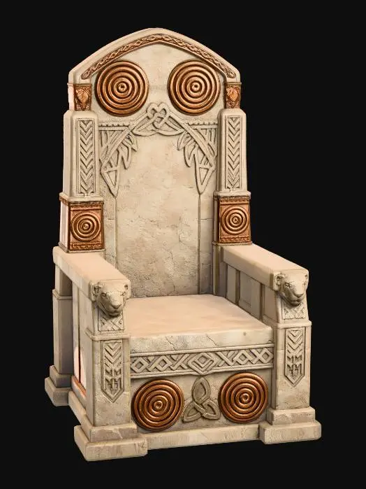 3D model for Celtic Stone Throne