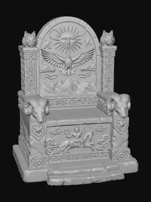 3D model for Sun-Eagle Throne