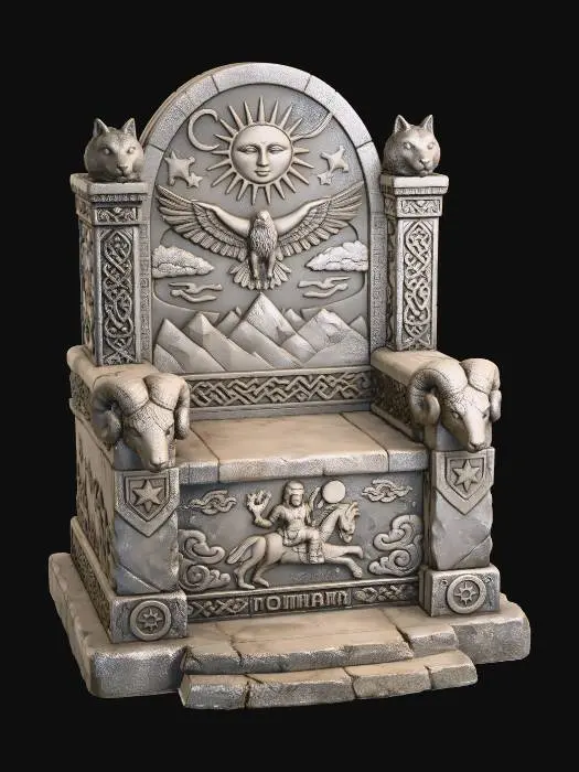 3D model for Sun-Eagle Throne