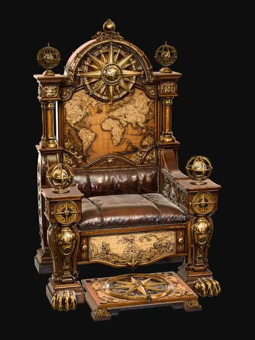 3D model for World Map Throne