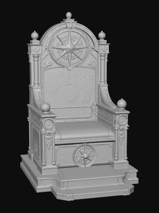 3D model for Throne of the Golden Compass
