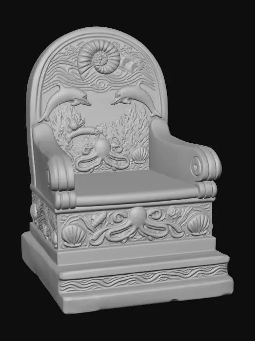 3D model for Oceanic Throne