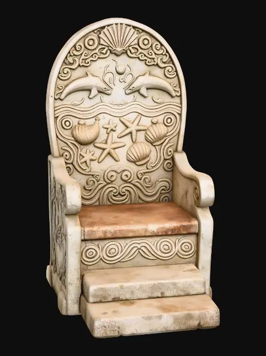 3D model for Dolphin Shell Throne