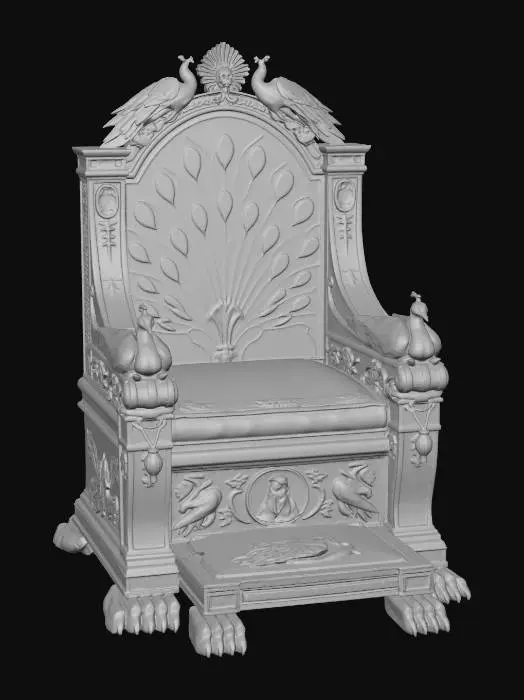 3D model for Peacock Throne