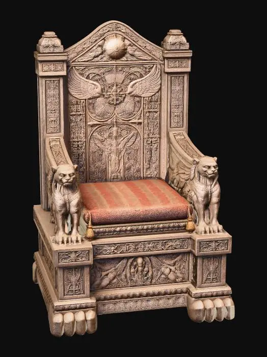 3D model for Stone Throne of the Lion Guardians