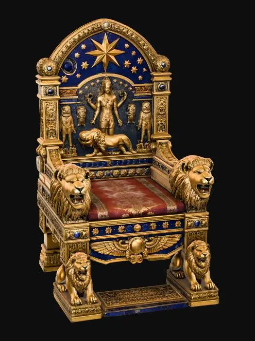 3D model for Golden Throne of the Lion Goddess