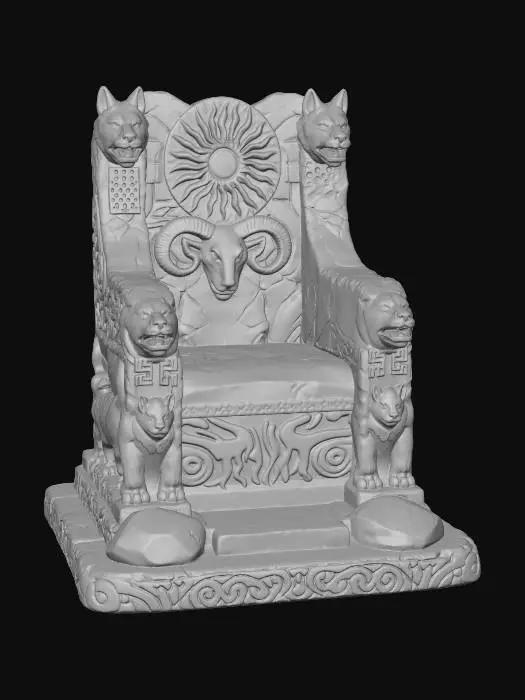 3D model for Throne of the Wolves