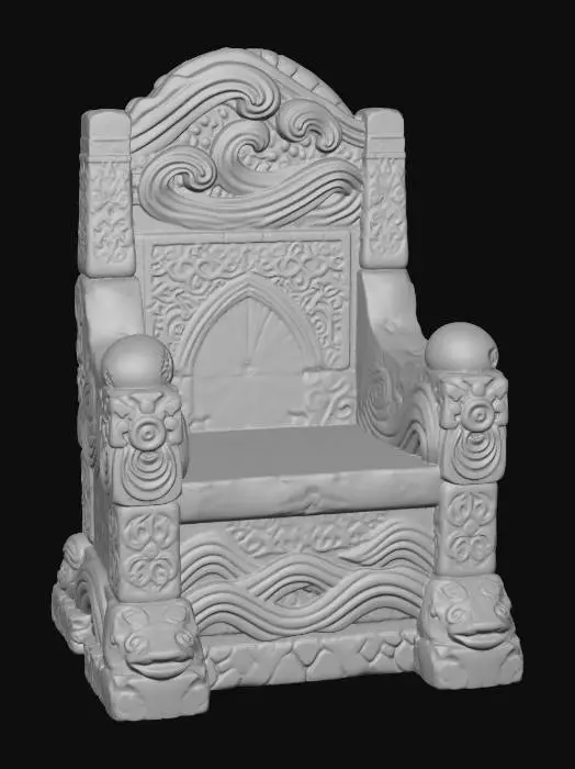 3D model for Throne of the Waves