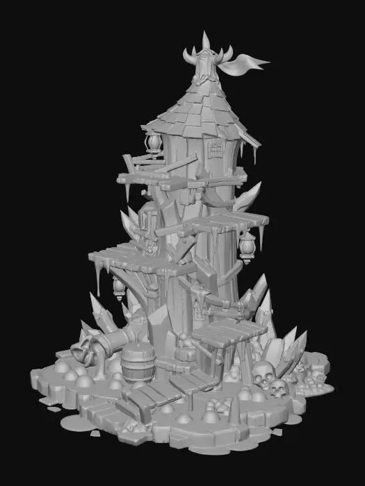 3D model for Slimebound Tower
