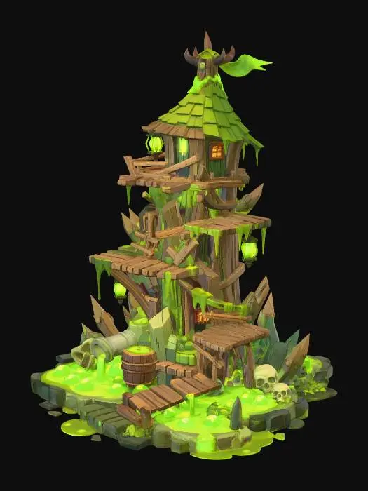 3D model for Slimebound Tower