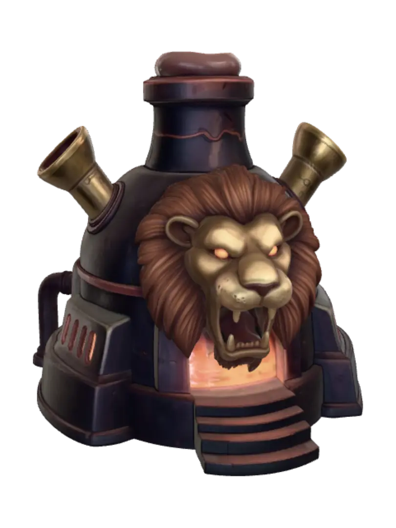 Firemane Locomotive 3D model, vytvořený pomocí AI