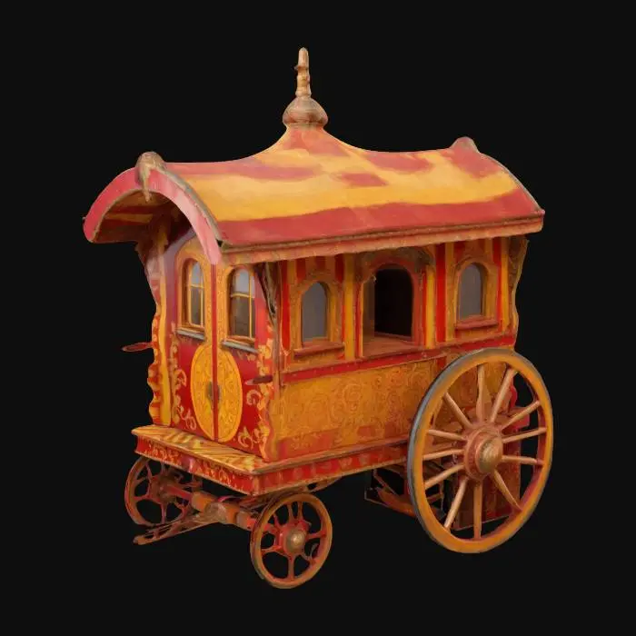 3D model for Circus Wagon