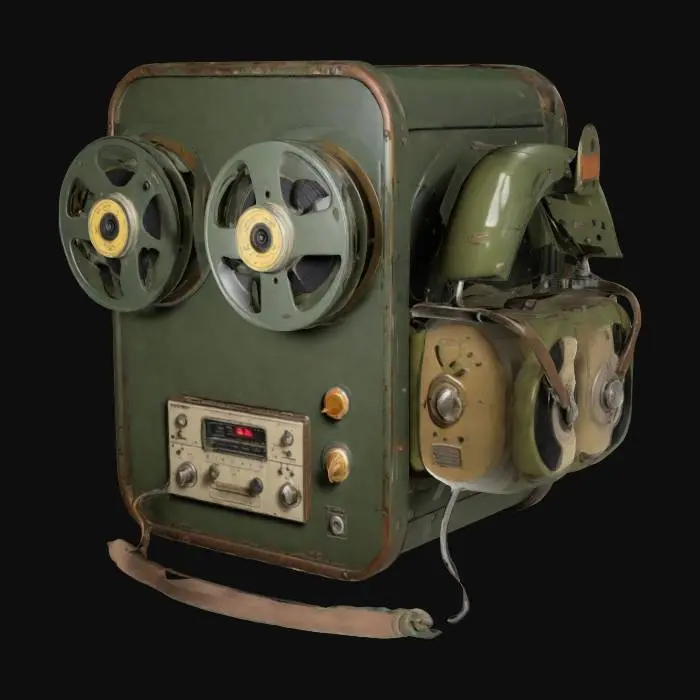 3D model for Vintage Audio Recorder