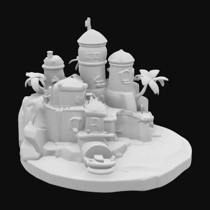 3D model for Fantasy Island