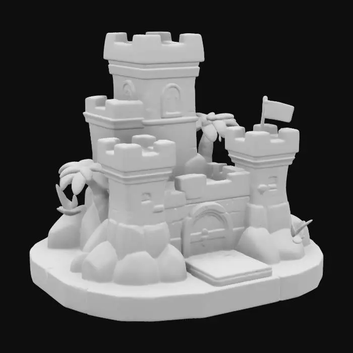 3D model for Fantasy Island