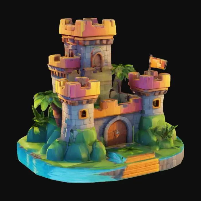 3D model for Fantasy Island