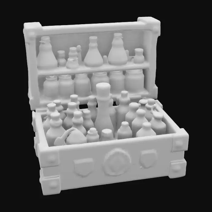 3D model for Potion Collection in a Chest