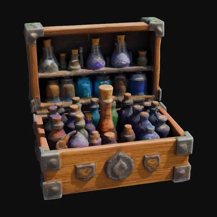 3D model for Potion Collection in a Chest